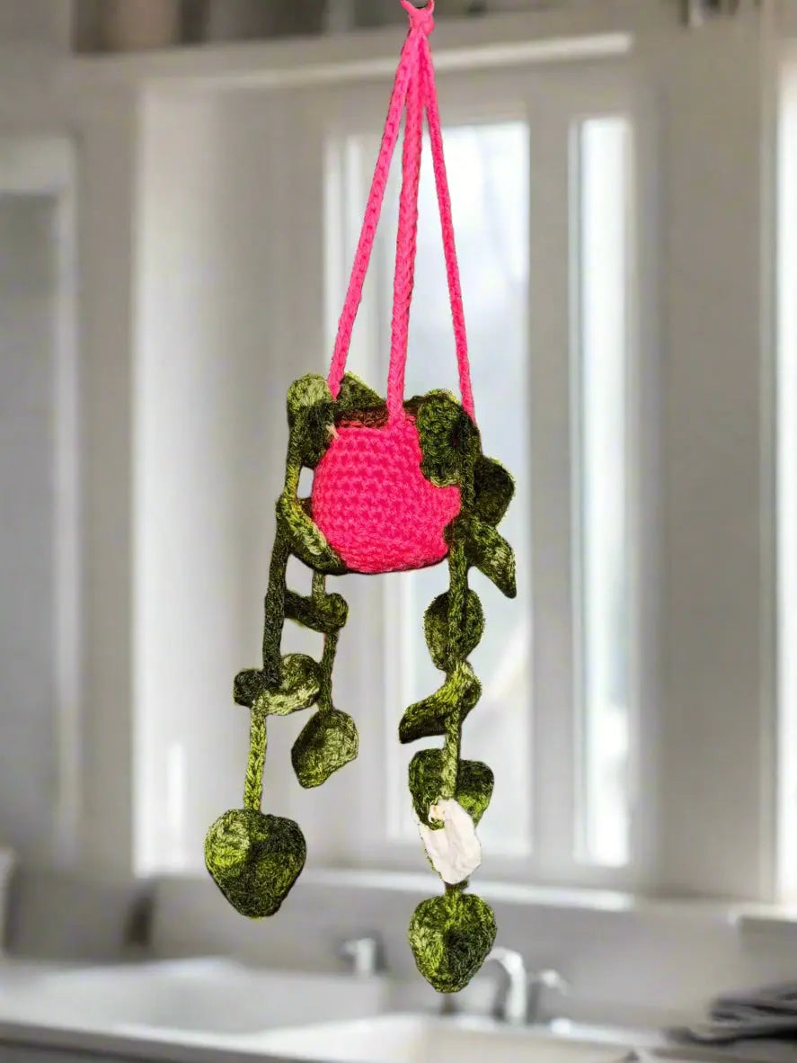 hanging plant crochet Strings of Hearts Crochet Plant Faux Decor | Main Street