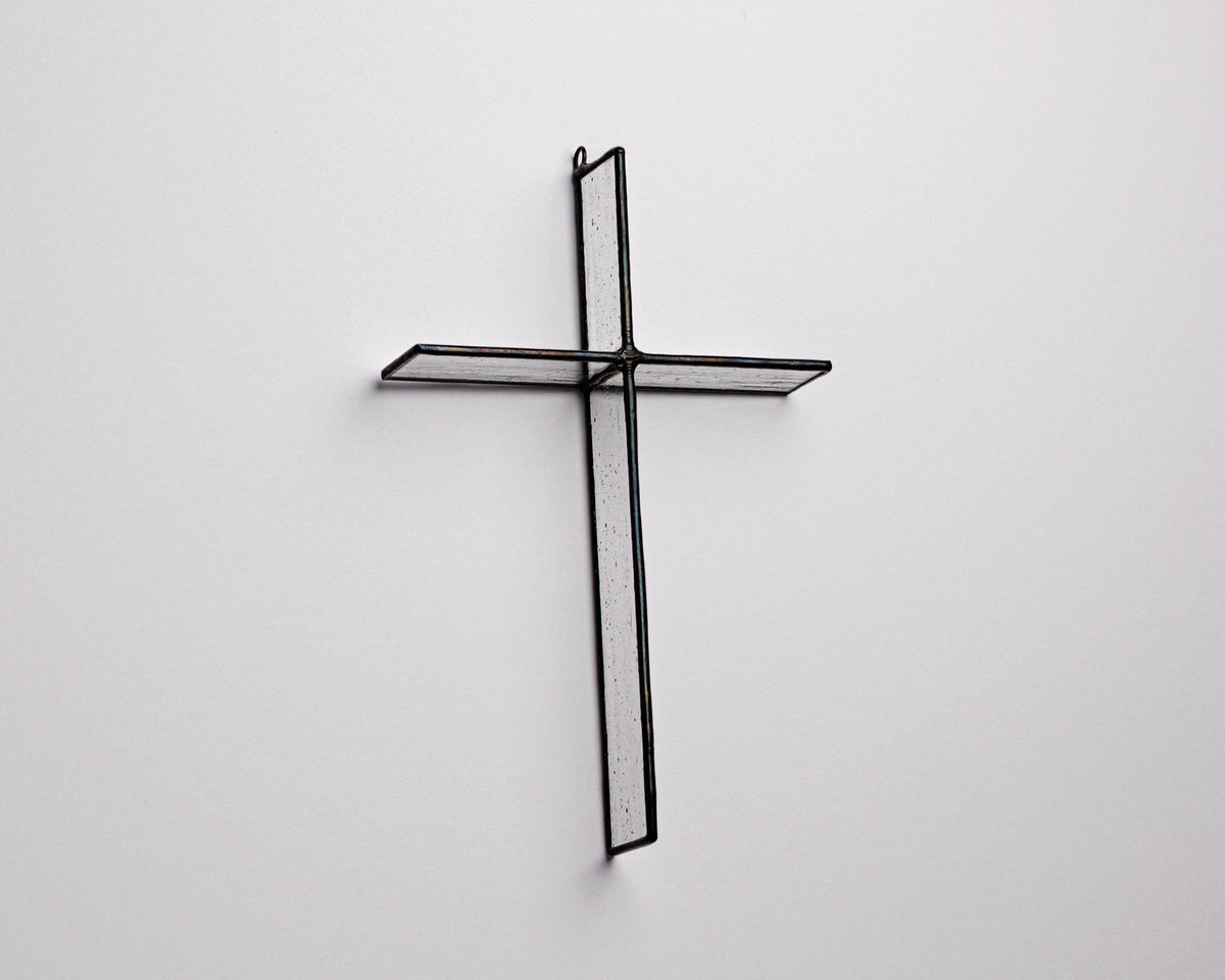 Meet Greyhouse Glass: Modern Stained Glass Crosses Made by Hand