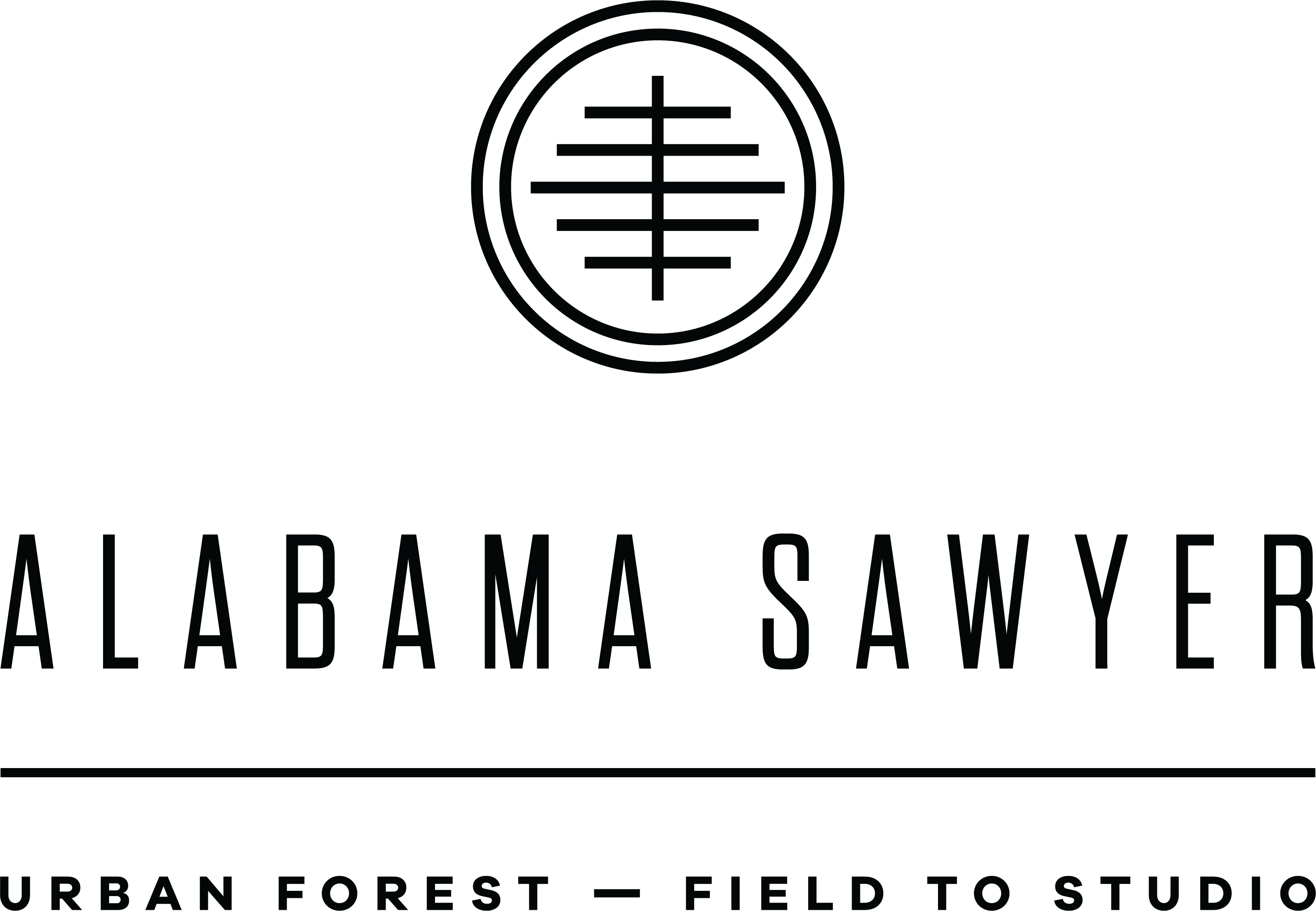 Alabama Sawyer official logo, Urban Forest Field to Studio