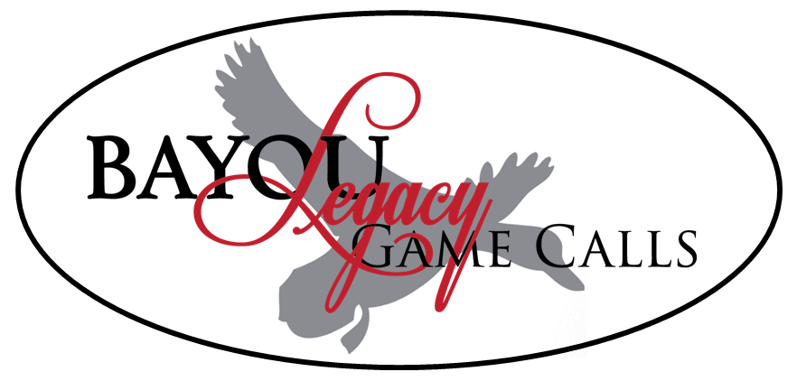Bayou Legacy Game Calls logo for handcrafted duck, turkey, and hunting calls from Louisiana