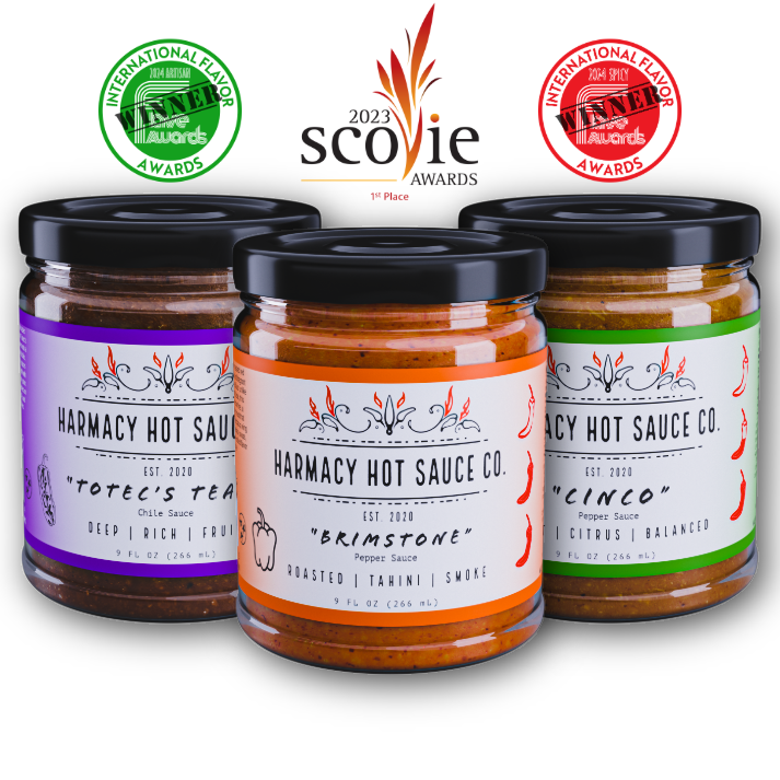 Harmacy Hot Sauce Co. best sellers variety pack