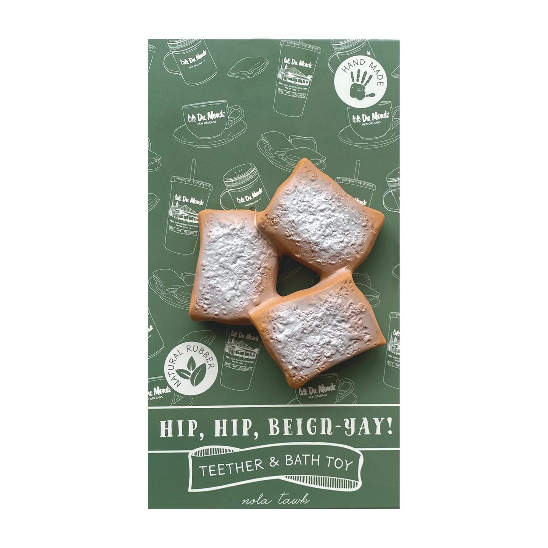 Beignet teether and bath toy