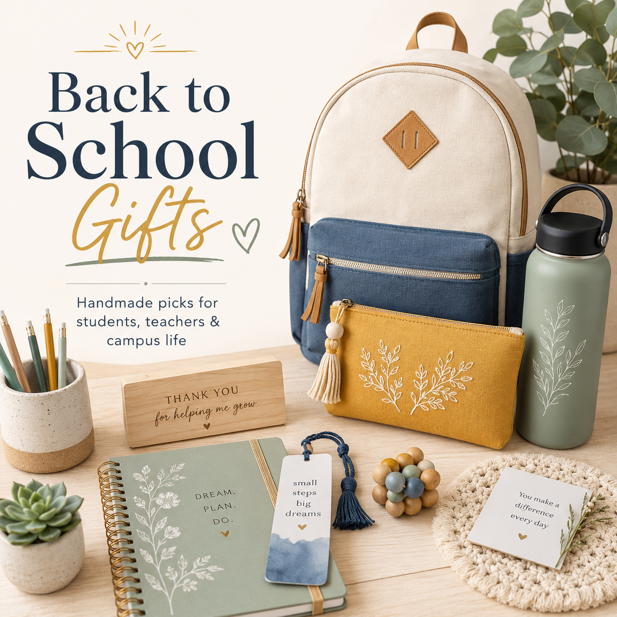Back to School Gifts handmade collection cover