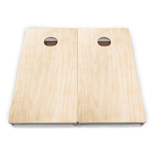 Complete Tournament Cornhole Bundle - Boards, Bags & Carrying Case - Classic Plain (Ready to Play)