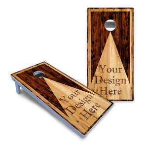 Custom Wooden Triangle Cornhole Boards - All Weather Series by Cornhole Solutions, custom cornhole board detail photo 4