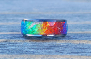 Pride Rainbow Memorial Ring