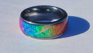 Pride Rainbow Memorial Ring