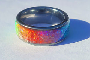 Pride Rainbow Memorial Ring