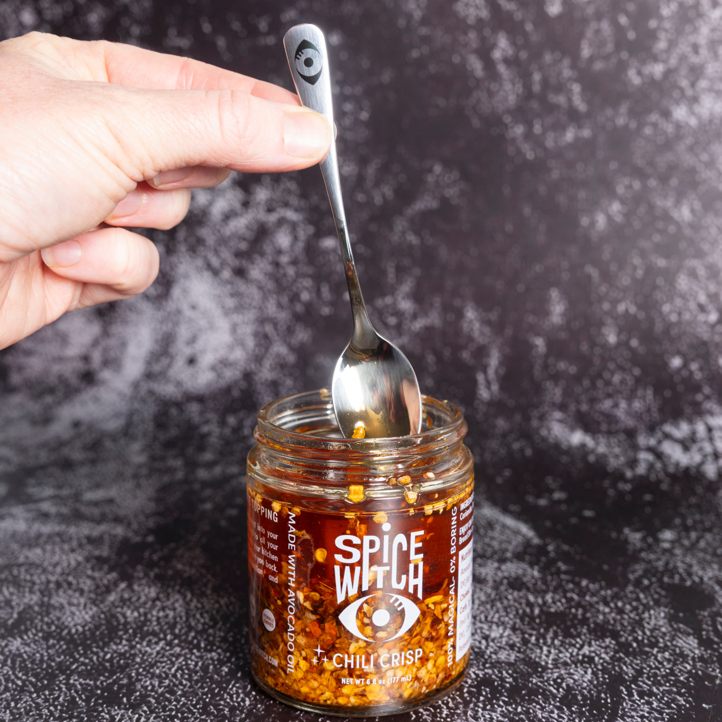 Spice Witch chili crisp spoon for pantry condiments