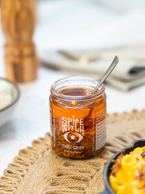 Asheville pantry gift with chili oil and chili crisp