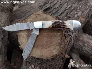 Twist Pattern Trapper Folding Knife for Traditional Pocket Knife Fans