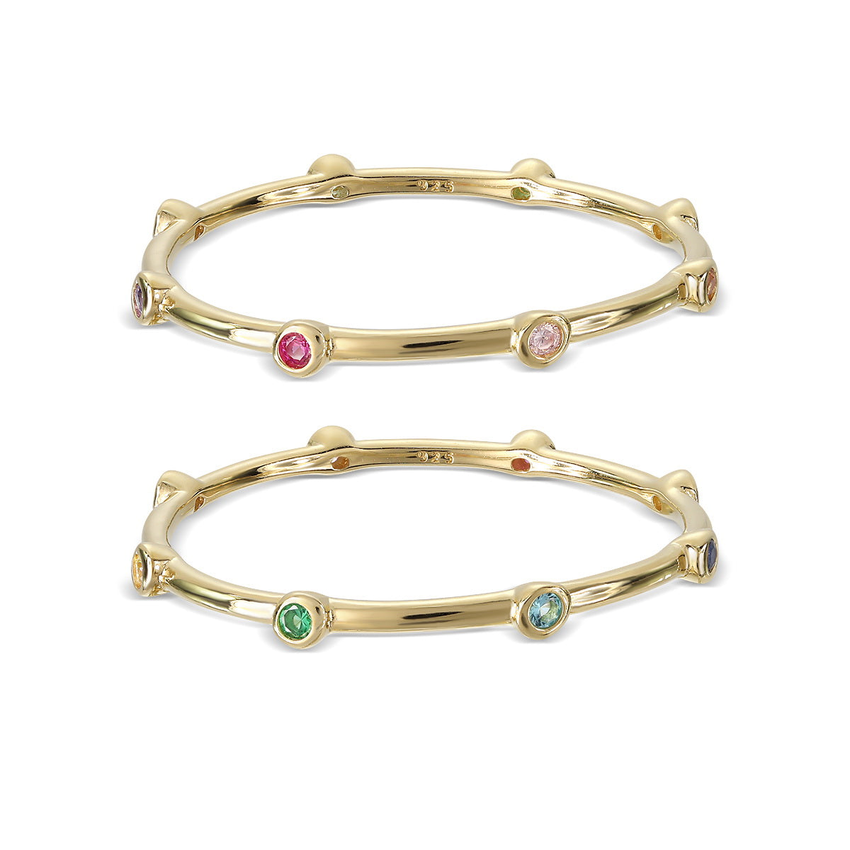 Mini Eternity Band Ring Rainbow by Ke Bella, additional product image 2