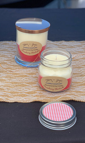 Strawberry Shortcake Soy Candle – Sweet & Fruity Dessert Scent | Mam Jam’s