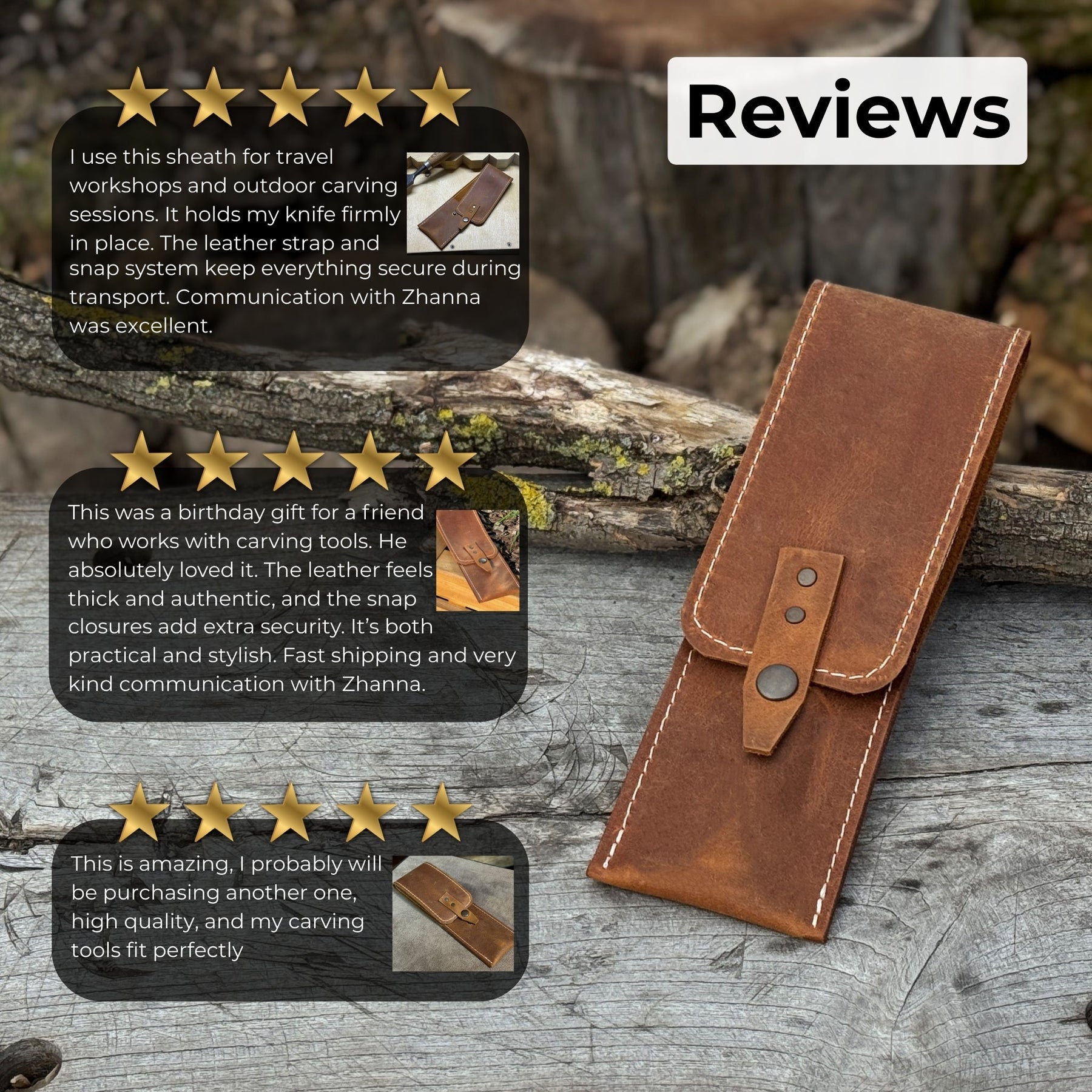 1 Pocket Leather Tool Case