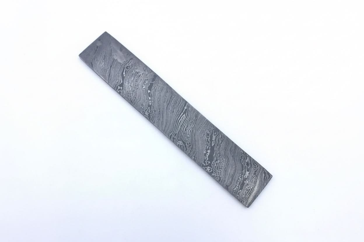 10” Damascus Steel Blank Billet- Blade For Knife Making DE-0054 by JW SteelCrafts, Damascus knife detail photo 2