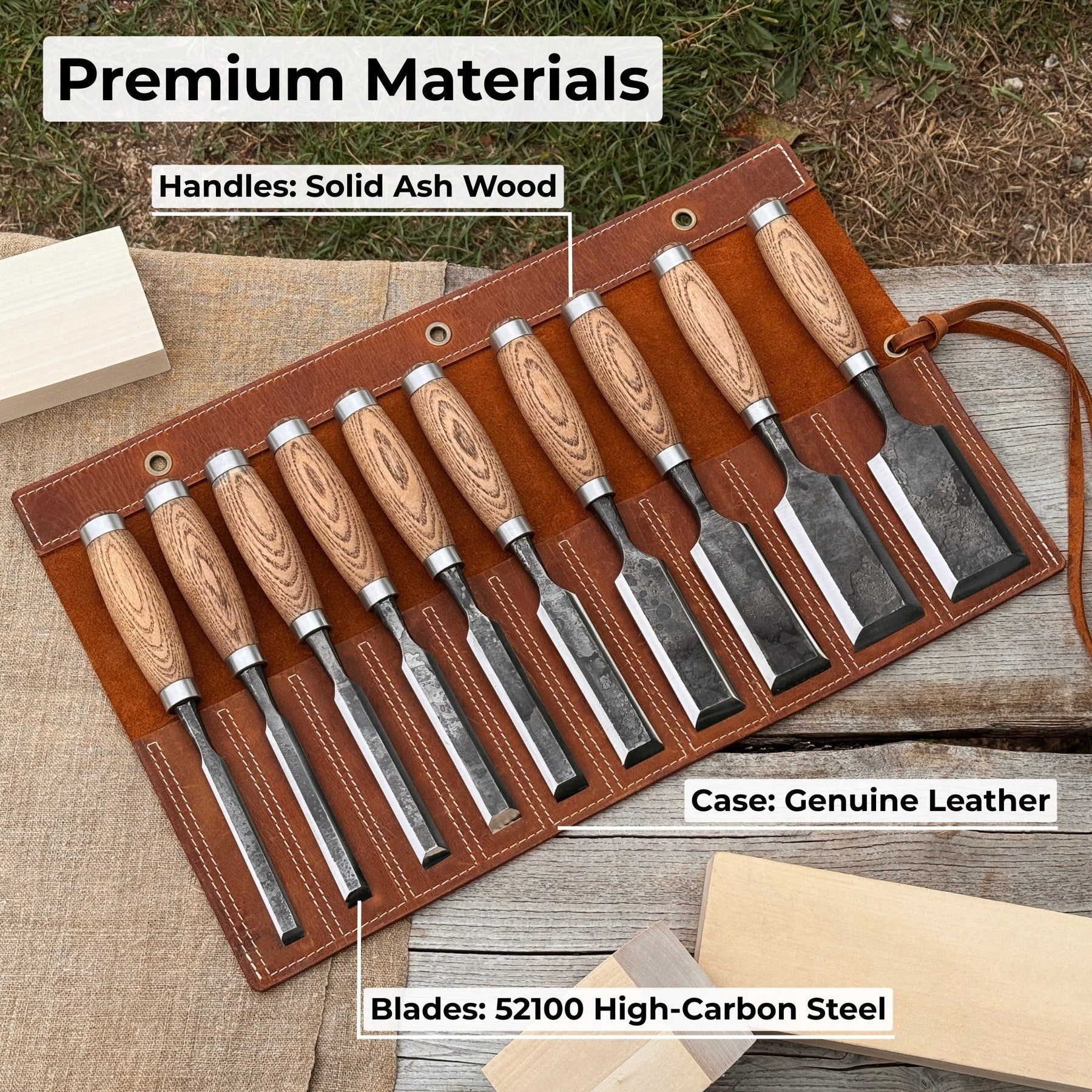 10-Piece Wood Carving Chisel Set