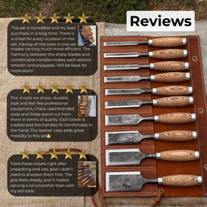 10-Piece Wood Carving Chisel Set