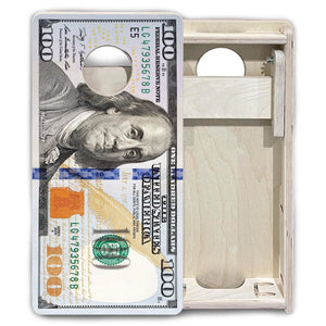 $100 Bill - Mini or Vacation Size Cornhole Boards by Cornhole Solutions, custom cornhole board detail photo 6