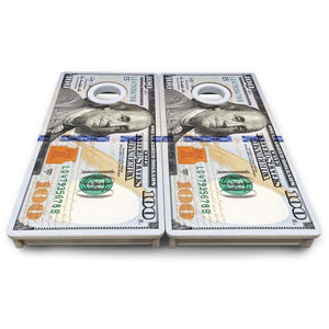 $100 Bill - Mini or Vacation Size Cornhole Boards by Cornhole Solutions, custom cornhole board detail photo 8