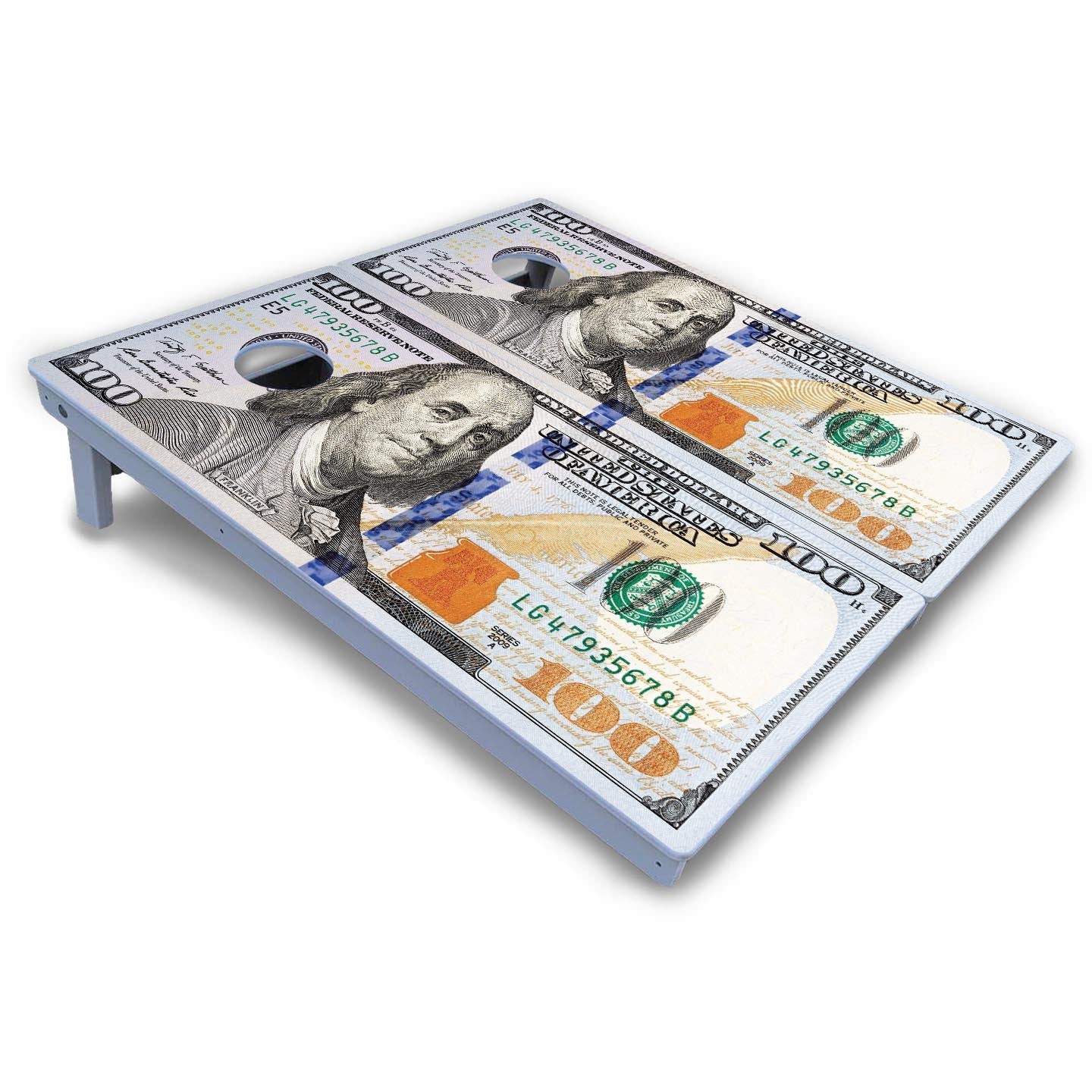 $100 Bill Cornhole Boards - All Weather Series