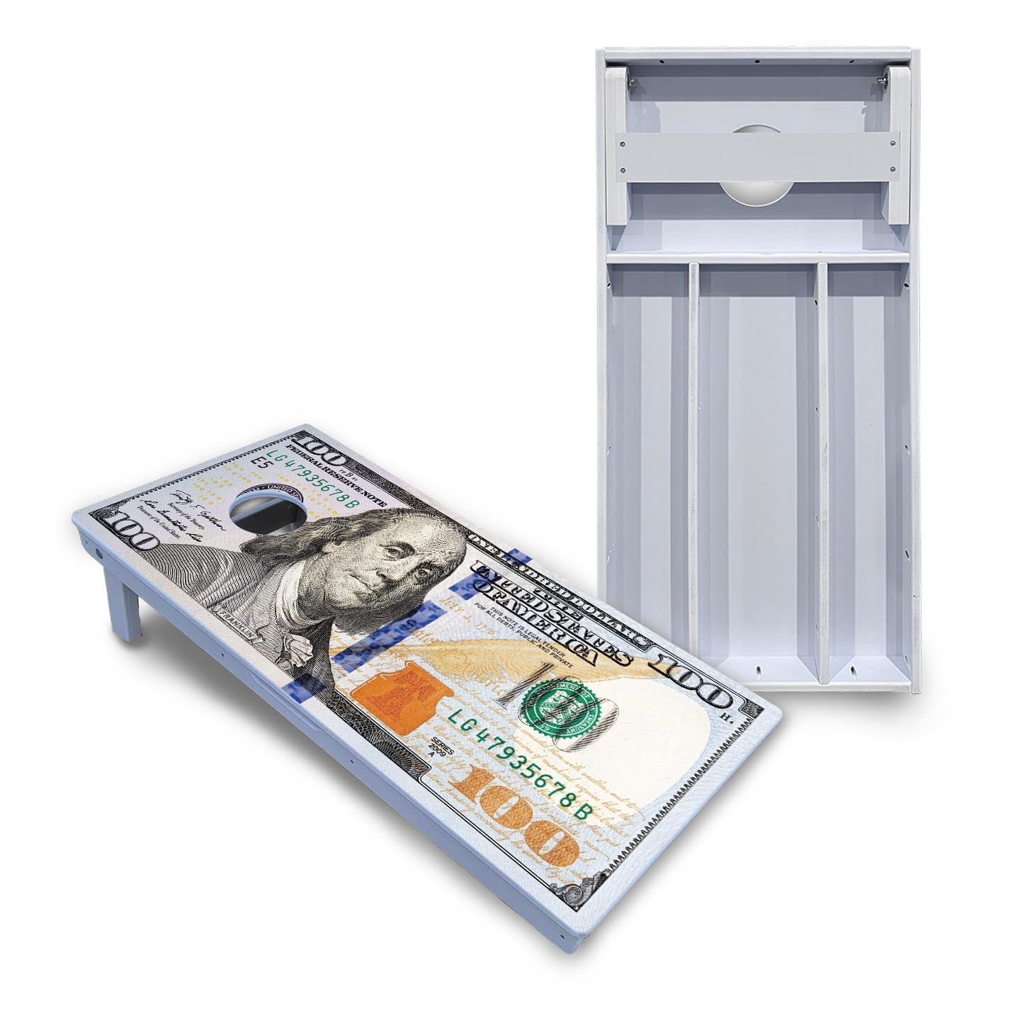 $100 Bill Cornhole Boards - All Weather Series