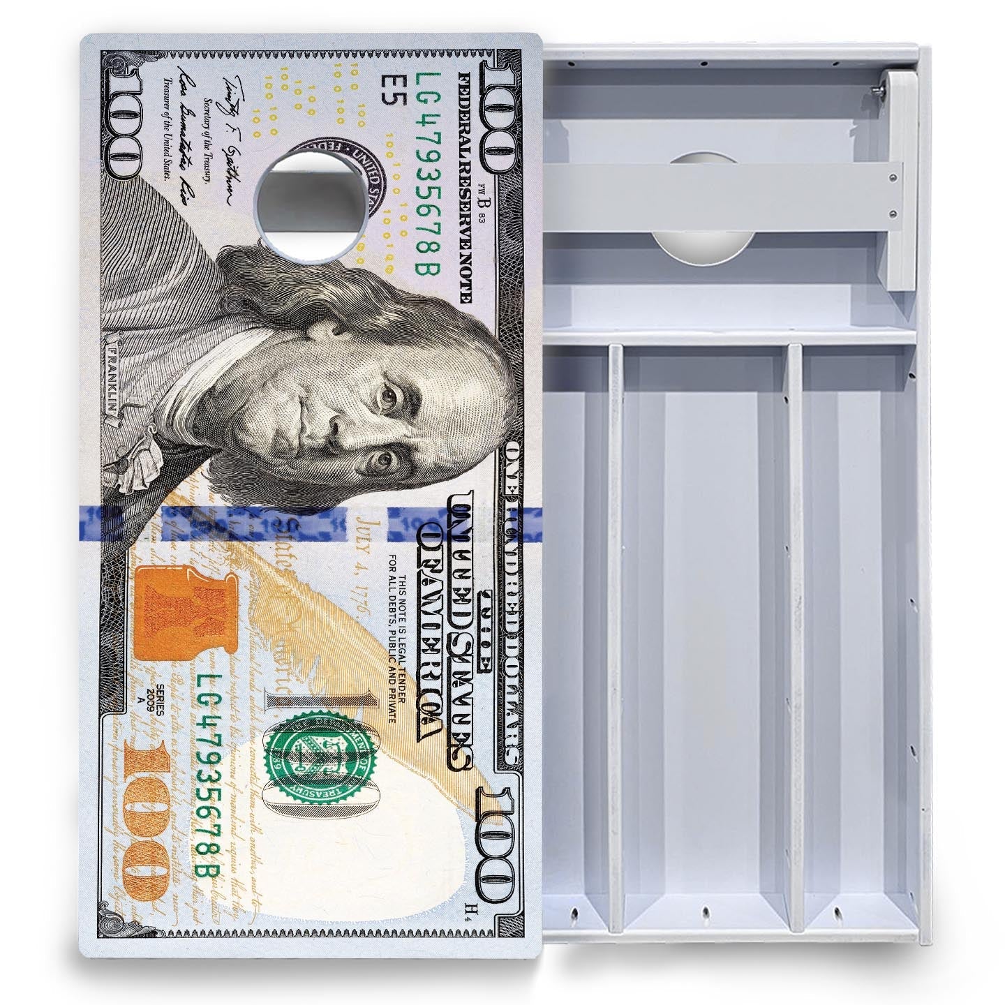 $100 Bill Cornhole Boards - All Weather Series