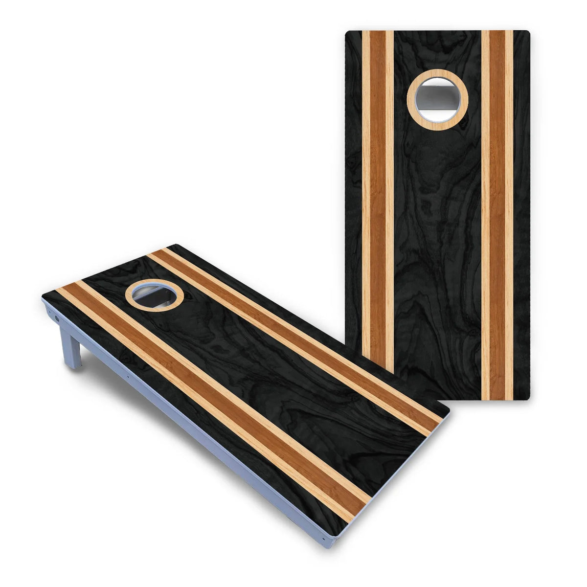 Dark Wood Cornhole Boards - All Weather Series