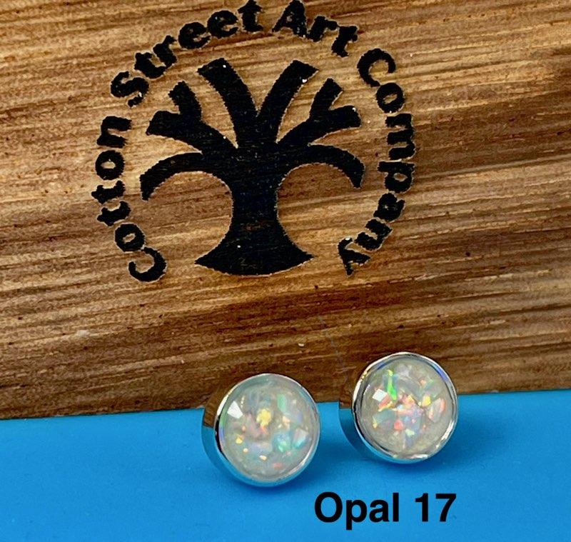Custom Sterling Silver Stud Memorial Earrings