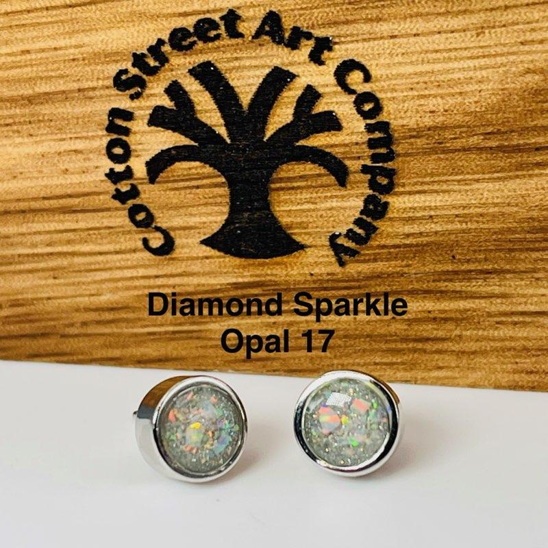 Custom Sterling Silver Stud Memorial Earrings