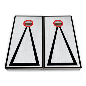 Grey Wash Hole Ring Cornhole Boards – Tournament Series