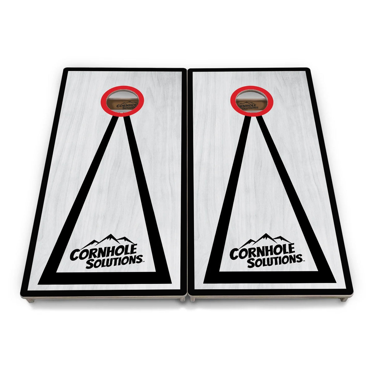 Grey Wash Hole Ring Cornhole Boards – Tournament Series