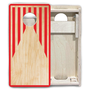 Stars & Stripes Keyhole - Mini or Vacation Size Cornhole Boards by Cornhole Solutions, custom cornhole board detail photo 7