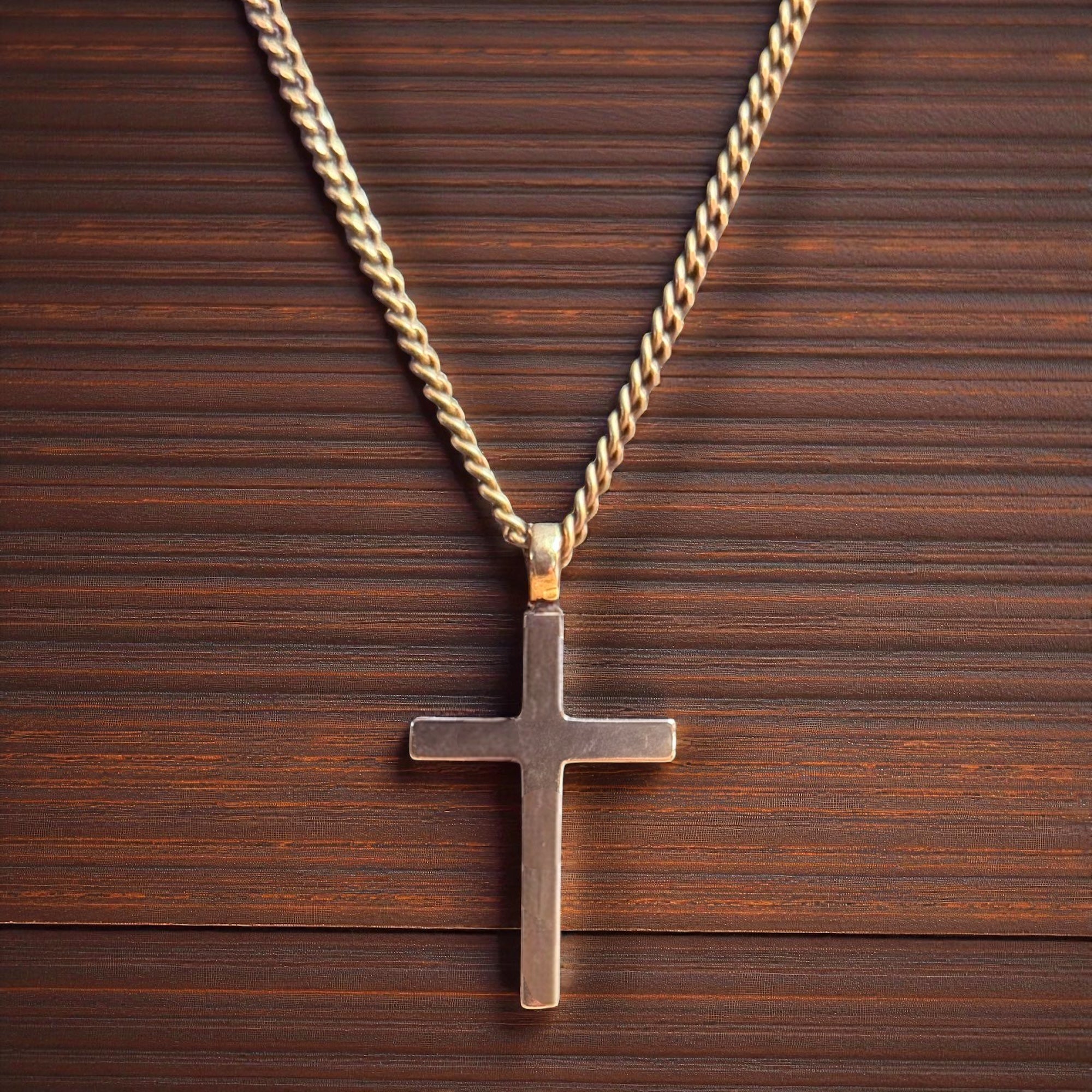 FAITH Classic Cross Necklace - Bronze by Forged By Fire — view 2 of 8