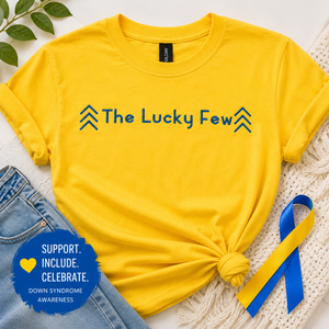 The Lucky Few Embroidered Shirt, Down Syndrome Awareness Tee