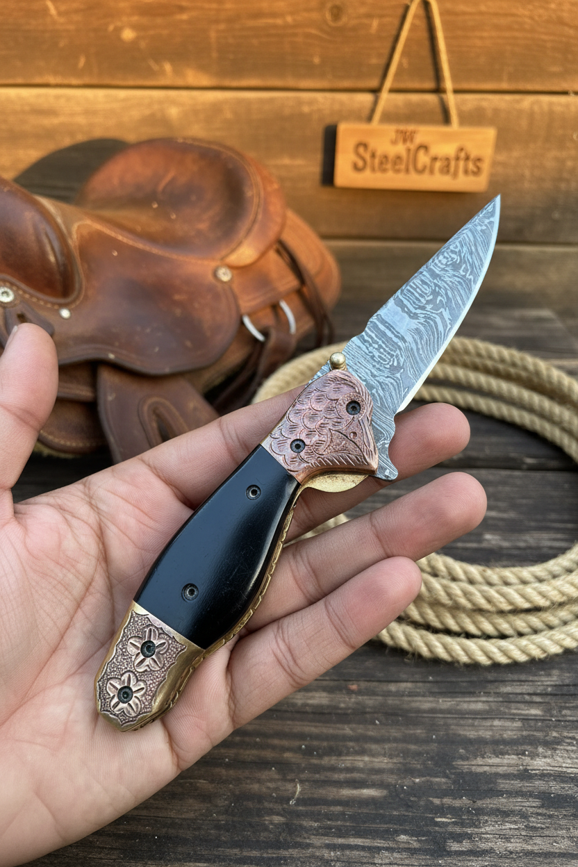 Duskhorn Damascus Folder product detail, view 7