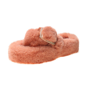 Opened Toed Extra Fluffy Slippers by The Mississippi Mermaid Mercantile - view 13