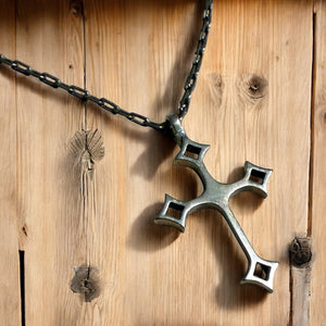 Gothic Medieval Cross Necklace - Bronze by Forged By Fire — view 1 of 8