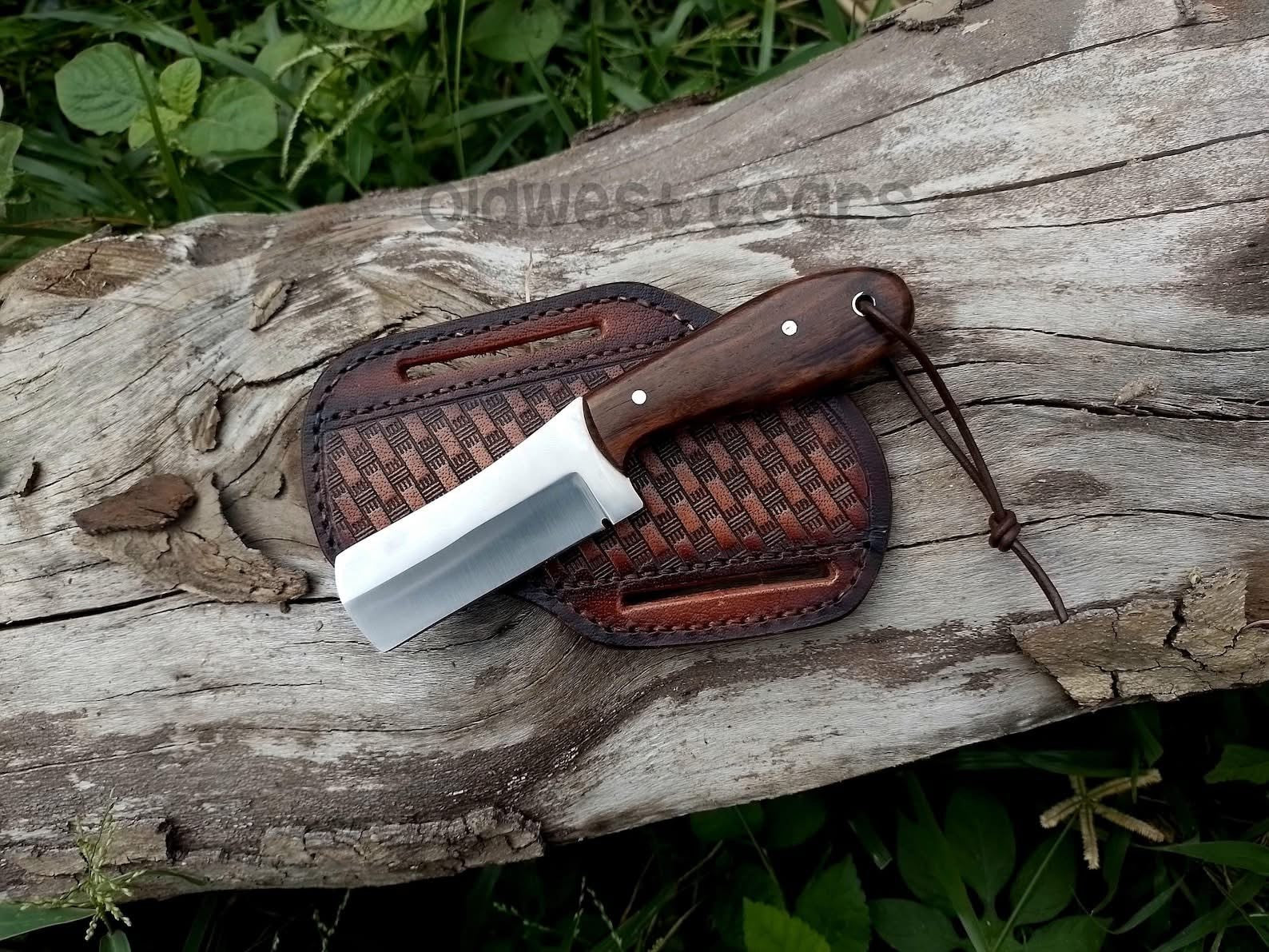 Satin Sheepsfoot Bull Cutter Knife for Ranch Chores and Gifting