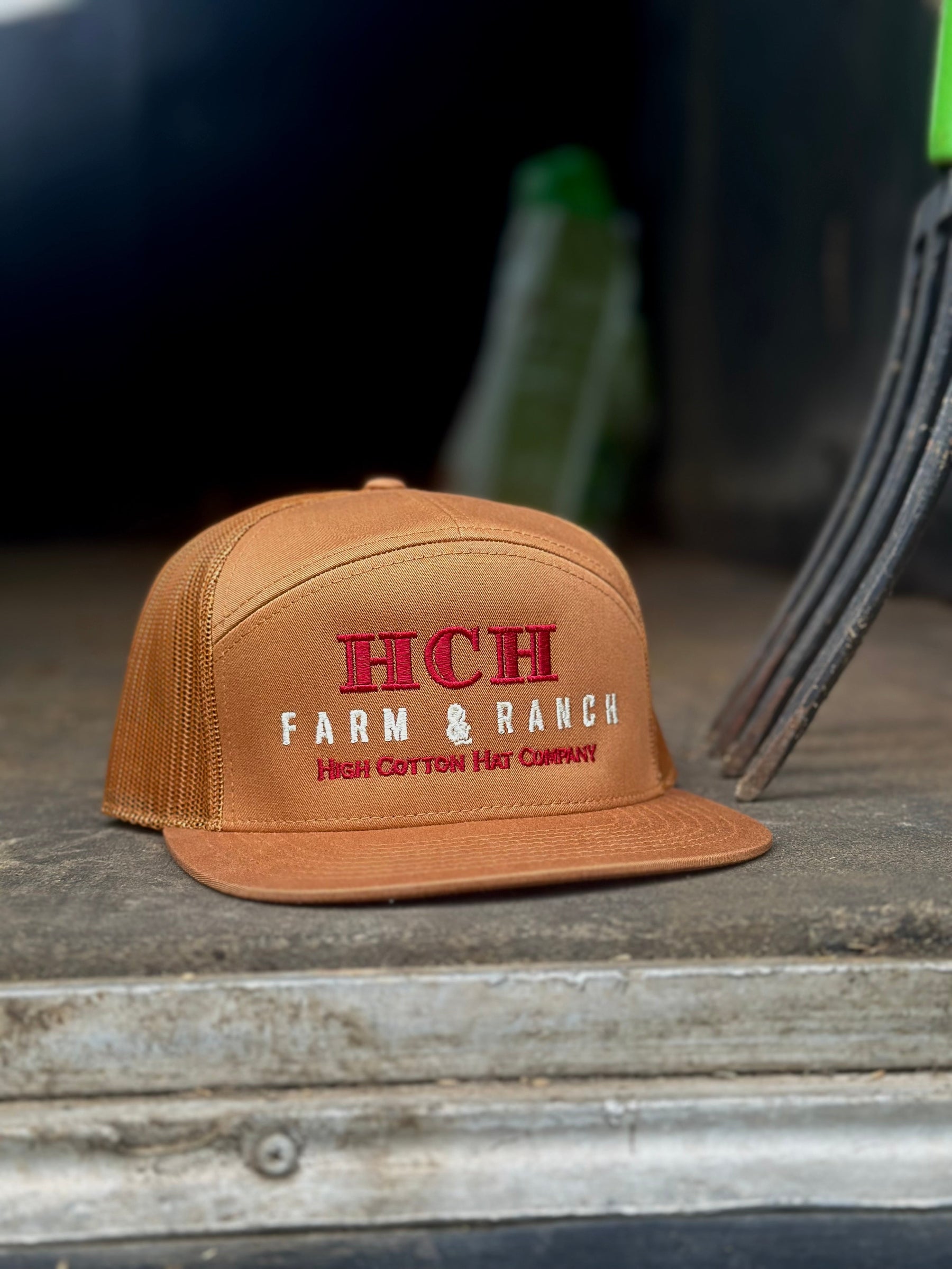 Alternate view of HCH Farm & Ranch 7-Panel Hat by High Cotton Hat Co