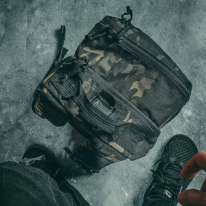 12 Hour Plus Backpack 500D by Recycled Firefighter, handmade leather goods detail photo 7