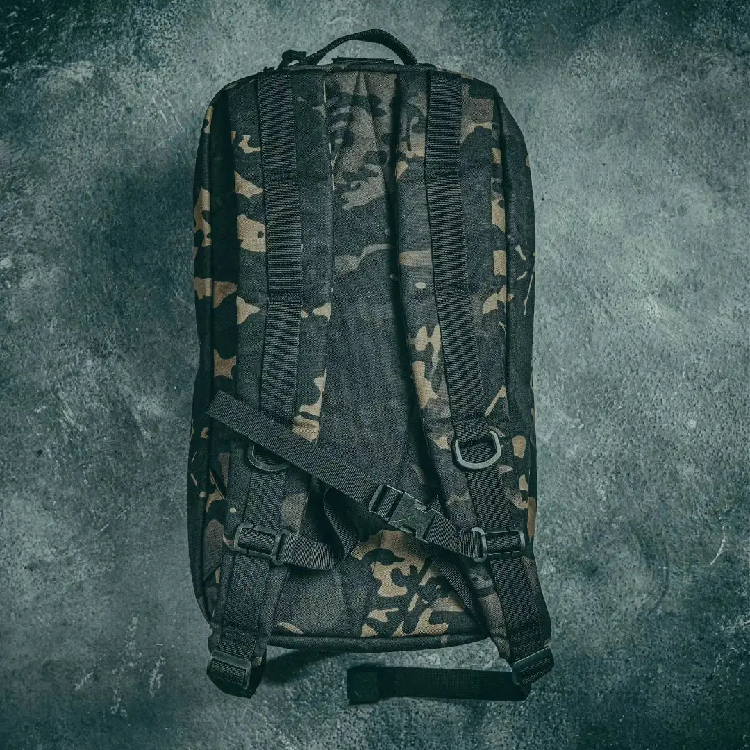 12 Hour Plus Backpack 500D by Recycled Firefighter, handmade leather goods detail photo 10
