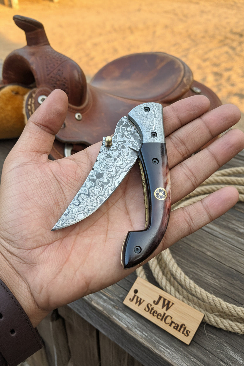 Twilight Burl Folder Knife product detail, view 2