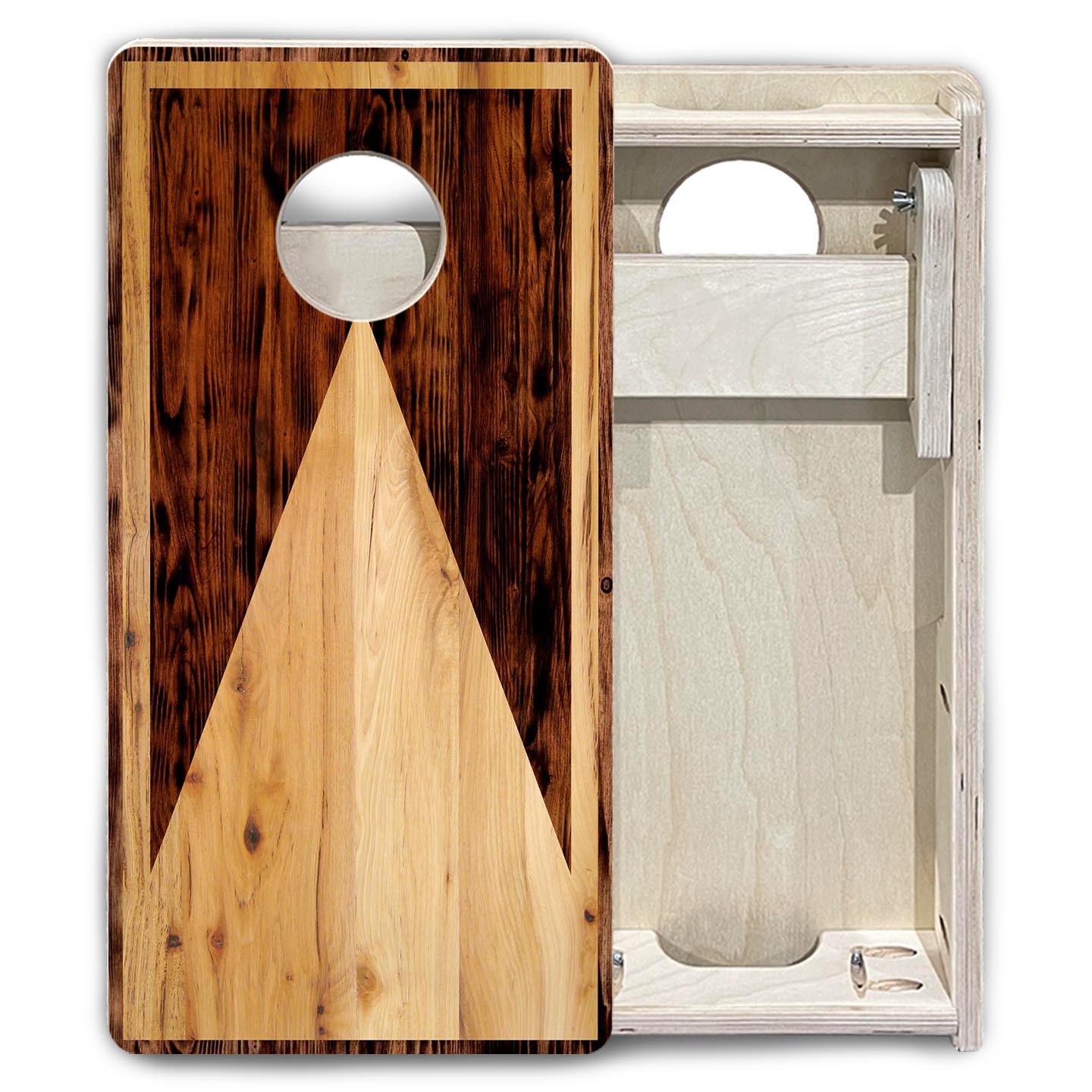 Wooden Triangle - Mini or Vacation Size Cornhole Boards by Cornhole Solutions, custom cornhole board detail photo 6