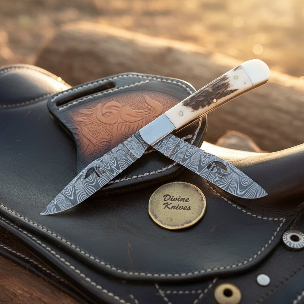 Twist Pattern Stockman Folding Knife for Collectors and Everyday Use