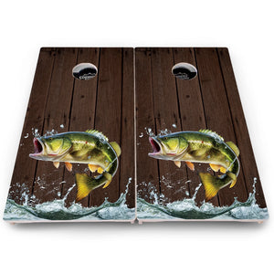 Colorful Deer & Fish Cornhole Boards – Pro Lite or Pro Elite