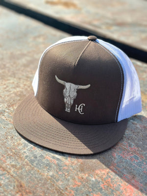 Alternate view of Cow Skull Flat Bill Hat by High Cotton Hat Co
