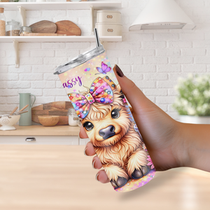 "Hot Mess Express...Stay Classy" 20oz Cow Tumbler