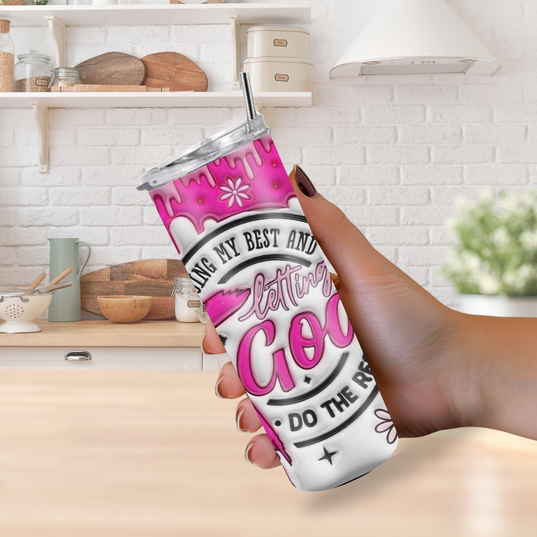 "Doing My Best and Letting God Do the Rest" 20oz Tumbler