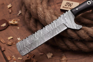 Blackhorn Ladder Damascus Bull Cutter by JW SteelCrafts, alternate view 5