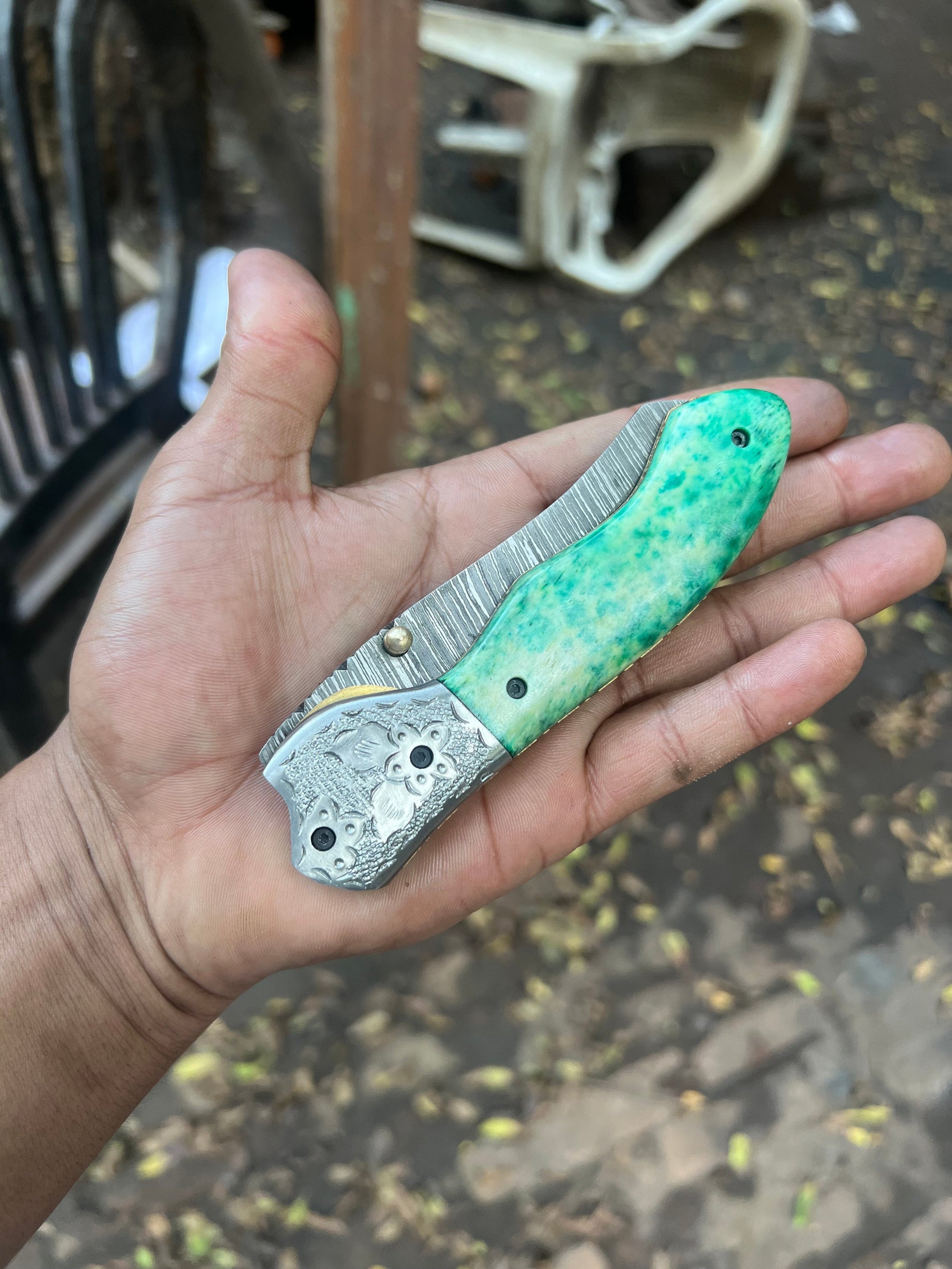 Jadeline Damascus Folder product detail, view 10